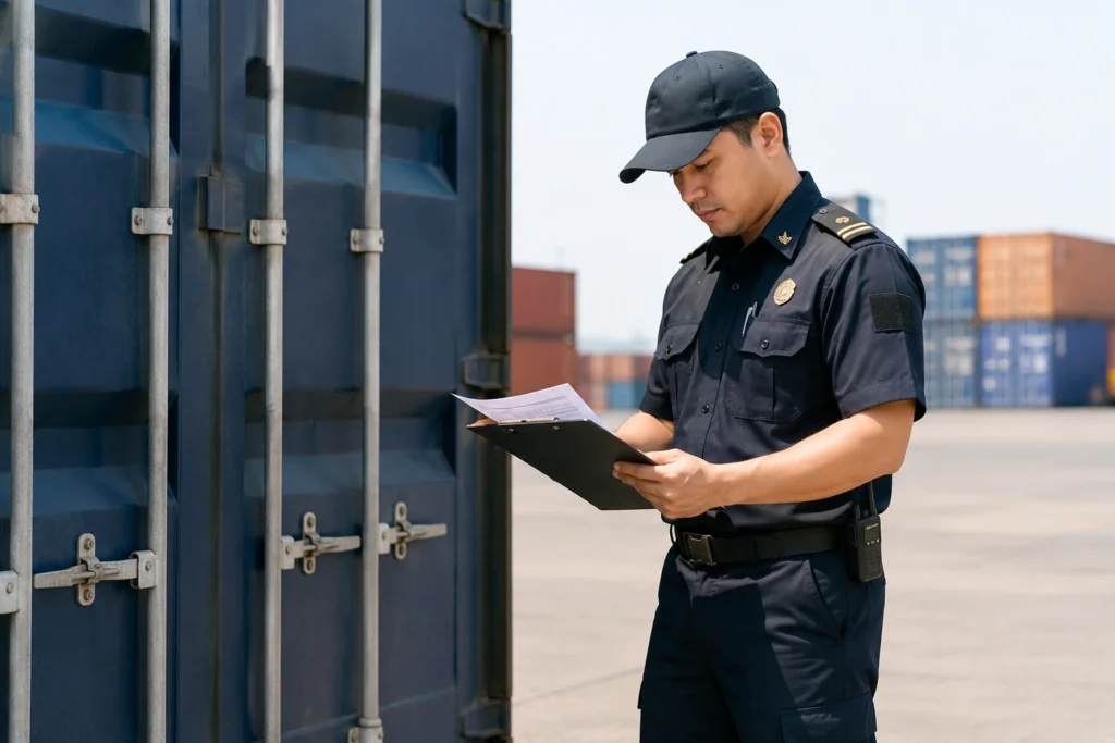 Customs document inspection